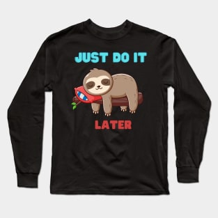 lazy sloth Long Sleeve T-Shirt